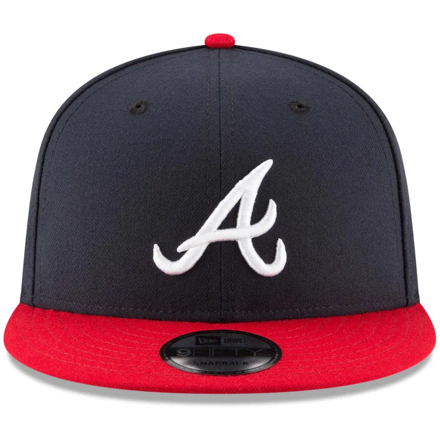 New Era Atlanta Braves Team Color Basic 9FIFTY Snapback-Navy/Red