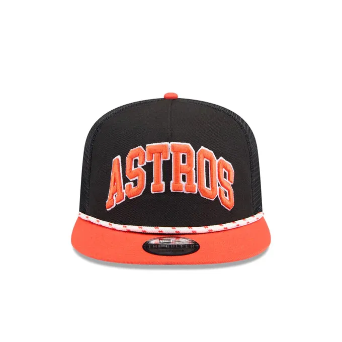 New Era Houston Astros Throwback The Golfer Snapback Hat