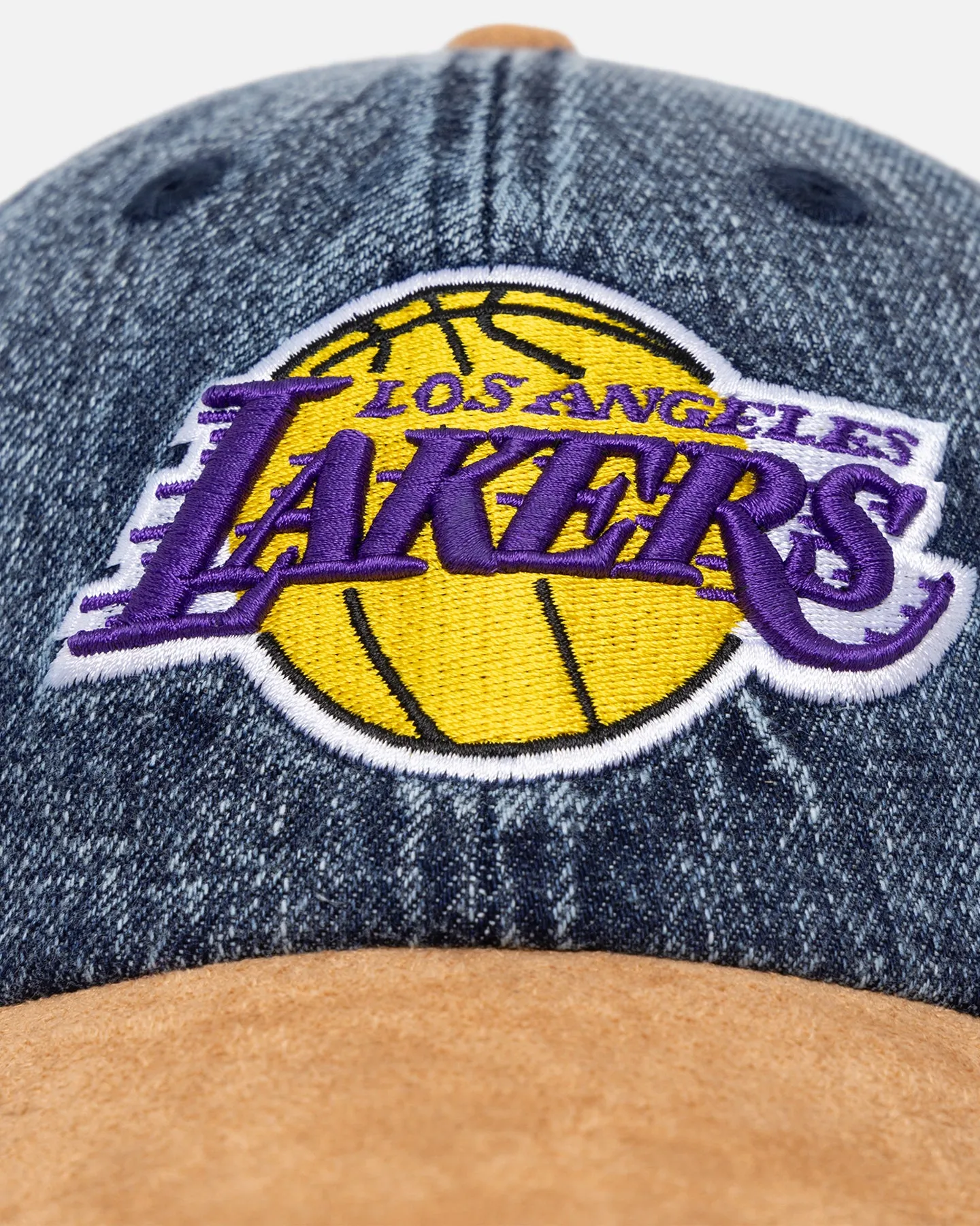 New Era Los Angeles Lakers 'Denim Shades' Casual Classic Strapback Denim/Wheat