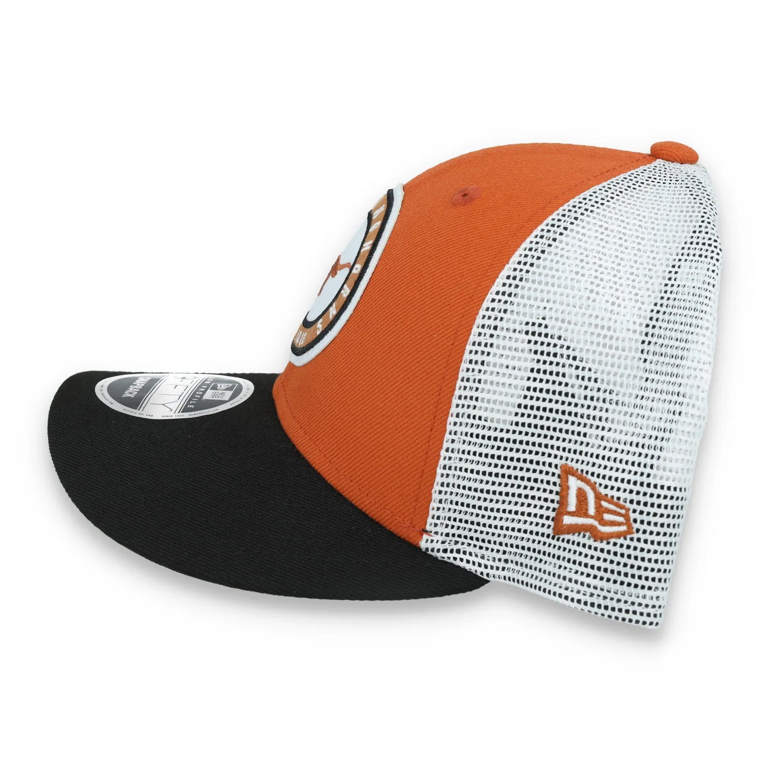 New Era Texas Longhorns Throwback Low Profile 9FIFTY Trucker Snapback Hat