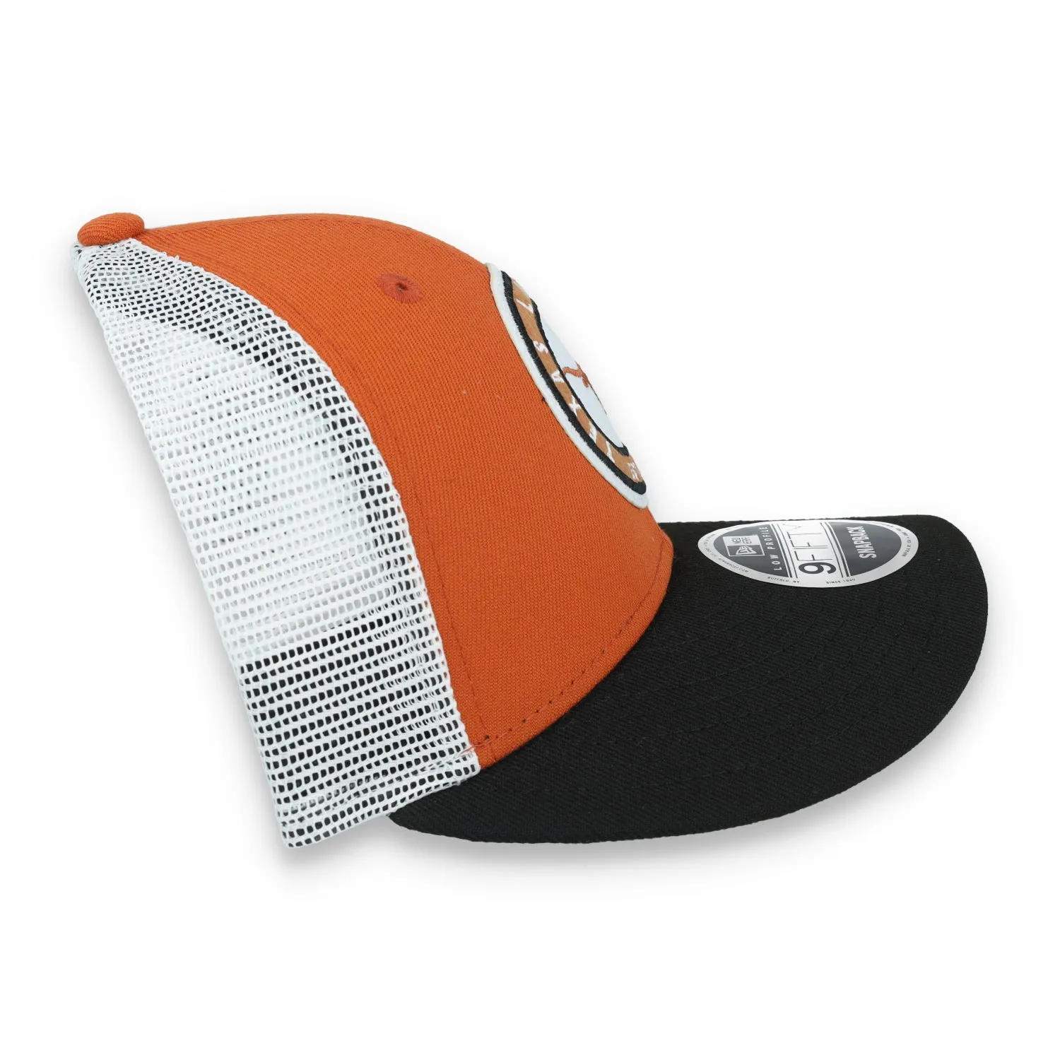 New Era Texas Longhorns Throwback Low Profile 9FIFTY Trucker Snapback Hat
