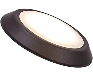 New Round Flush Mount Thin Ceiling Light |  LED Disc Shaped Thinnest Round Dimmable Lighting Fixture | Direct Wire Lights | No Drywall Work Required | 3000K Bright White | 5.5" Oiled Bronze