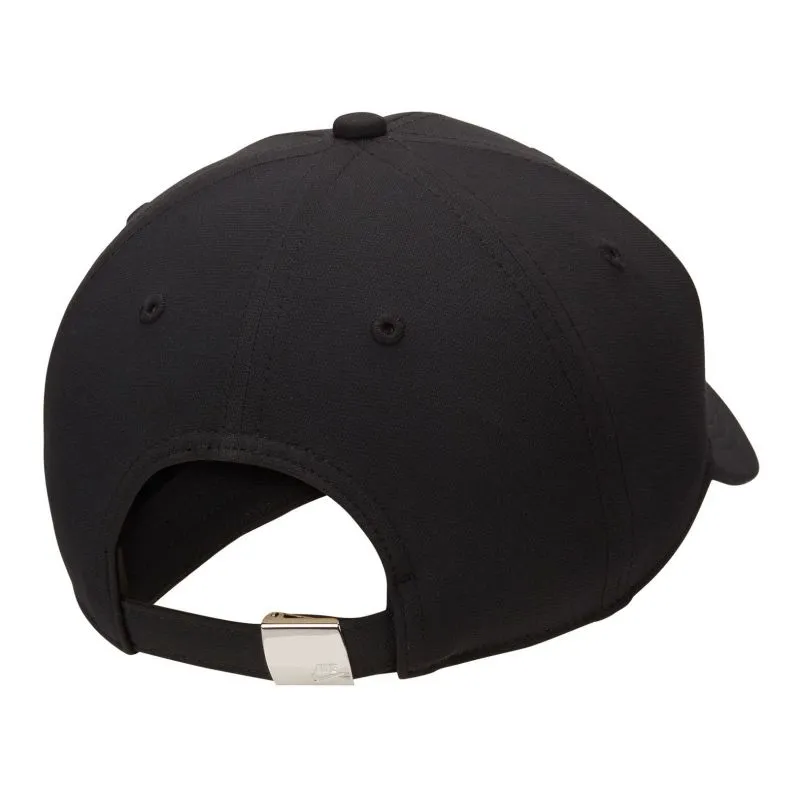 Nike Essential Black Cap with Adjustable Buckle and Breathable Design