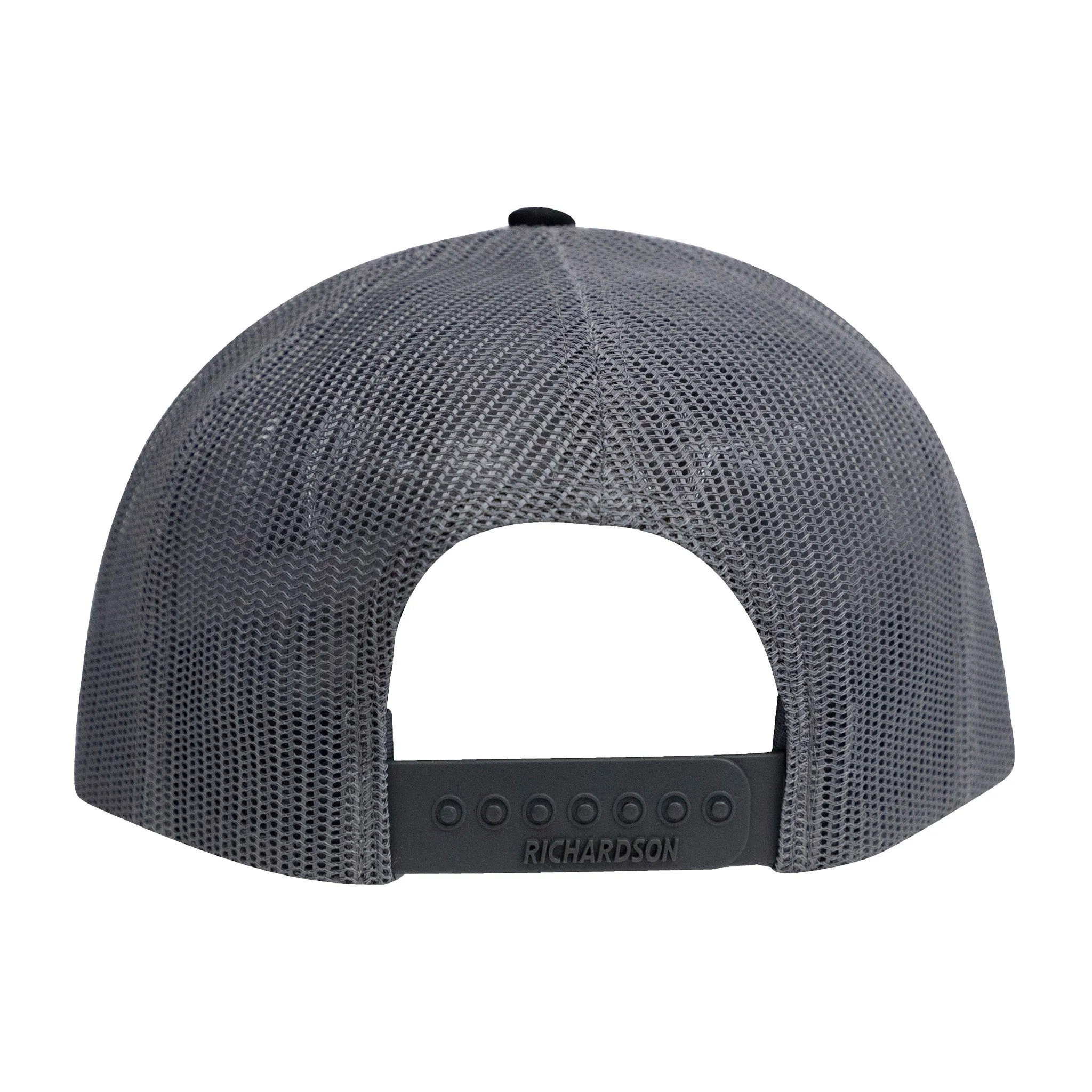 No Laying Up Logo Lock Up Trucker Hat | Grey Tri-color w/ Grey/Black Silicone Patch