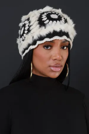 No Strings Attached Crochet Bucket Hat - Black And White
