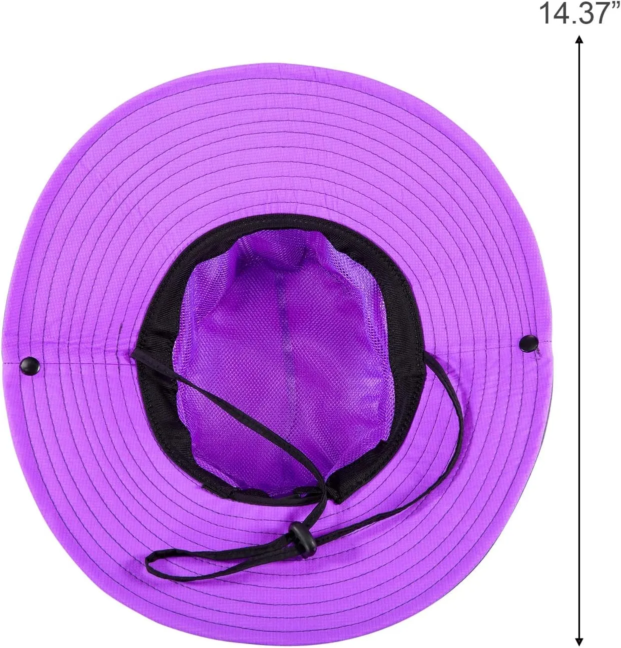 Norme 2 Pieces Women's Outdoor Sun Hat UV Protection Foldable Mesh Wide Brim Beach Fishing Cap Ponytail