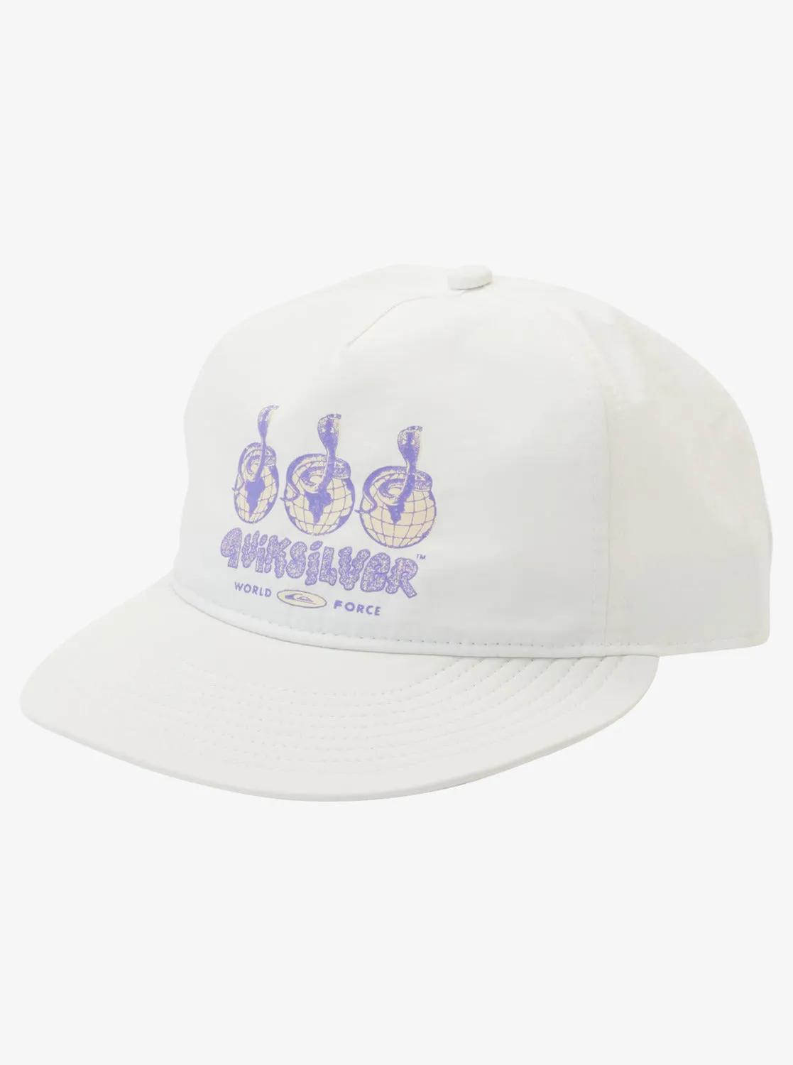 Nylo Cap Snapback Hat - Snow White