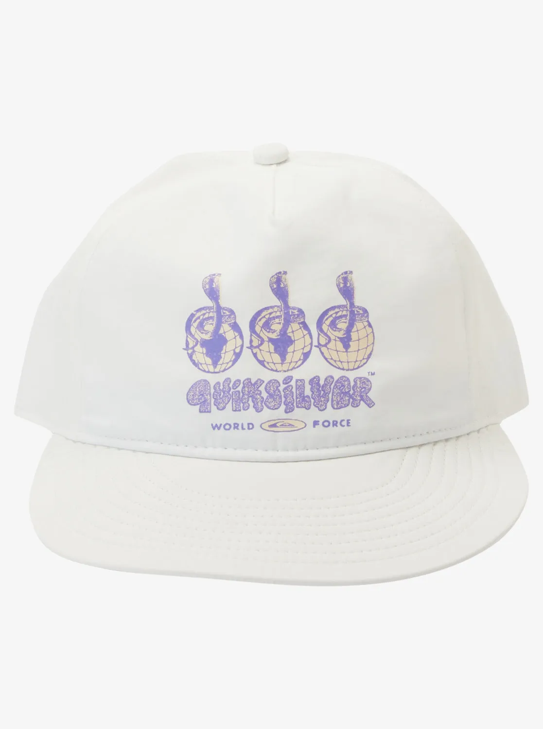 Nylo Cap Snapback Hat - Snow White