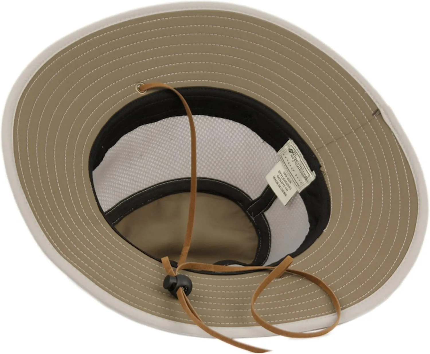 Nylon Mesh Safari Hat - Lightweight, UPF (SPF) 50  Sun Protection, 2 1/2" Big Brim, Chin Strap