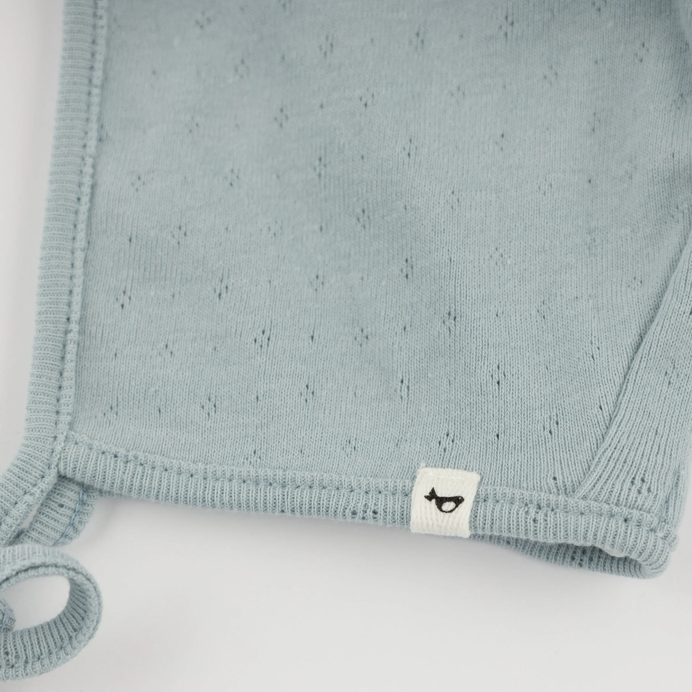 oh baby! Pointelle Soft Bonnet - Twinkle - Sky Blue
