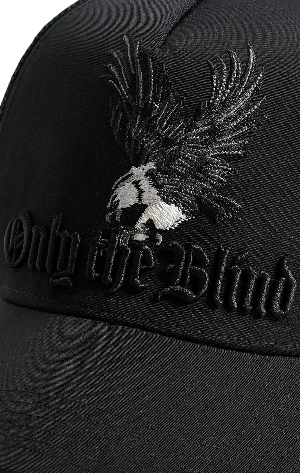 Only The Blind OTB-C1414 Hawk Mesh Trucker Cap Blk
