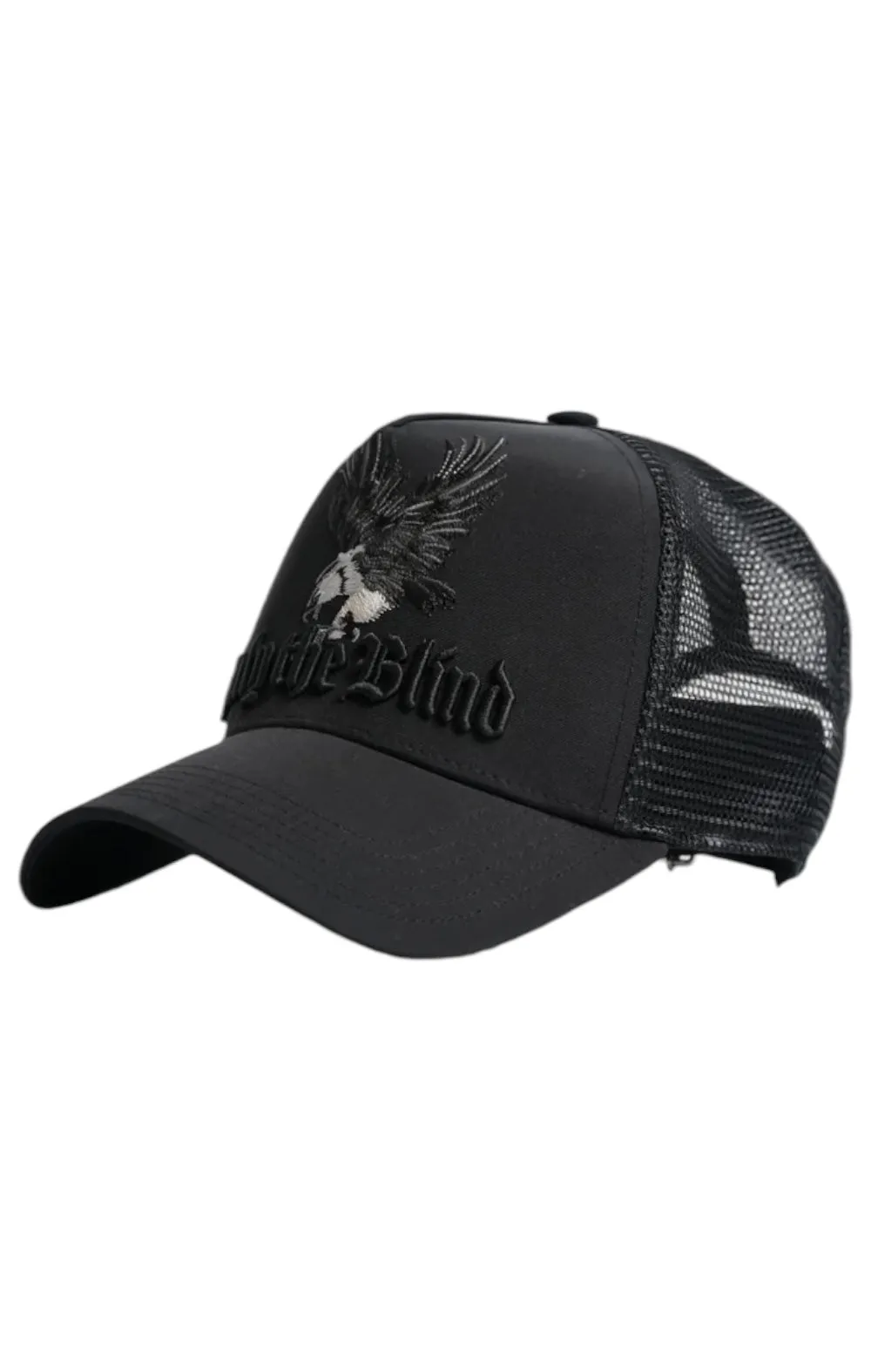 Only The Blind OTB-C1414 Hawk Mesh Trucker Cap Blk