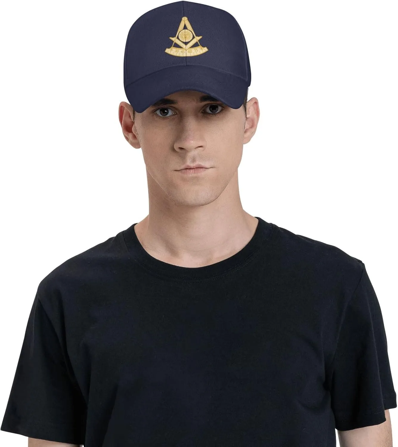 ONVOWO Past Master Jewel Funny Gifts Baseball Hats Men Black Hip Hop Hat Flat Hat Adjustable Cap Snapback Hat for Men Women