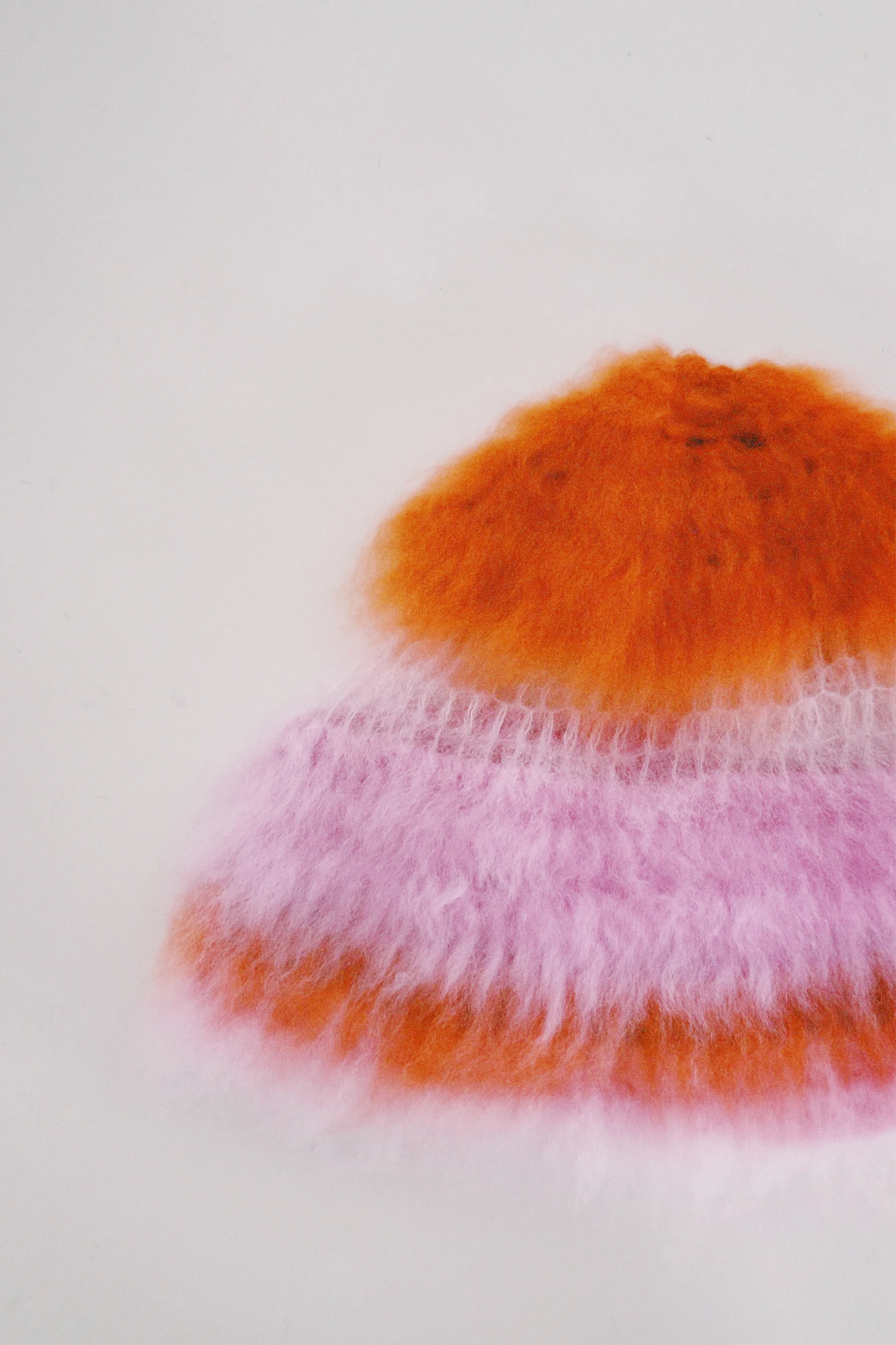 Orange and Pink crochet Hat