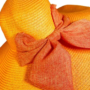 Orange Wired Sun Hat