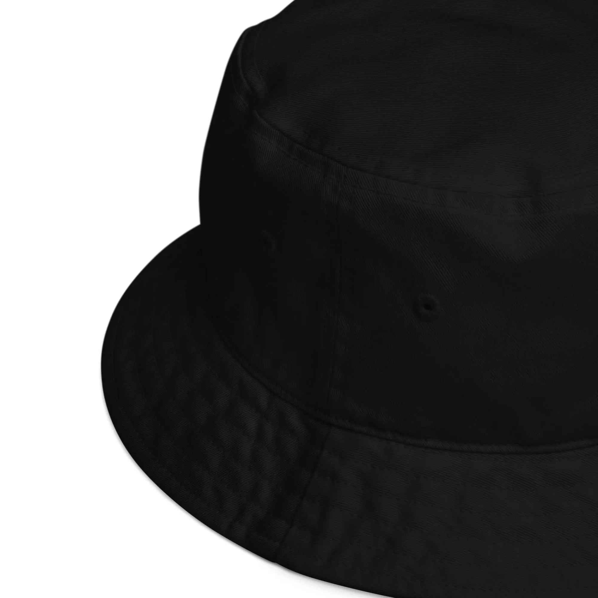 Organic bucket hat with SKPR (skipper) spelled out with Semaphore flags, Nautical Bucket Hat