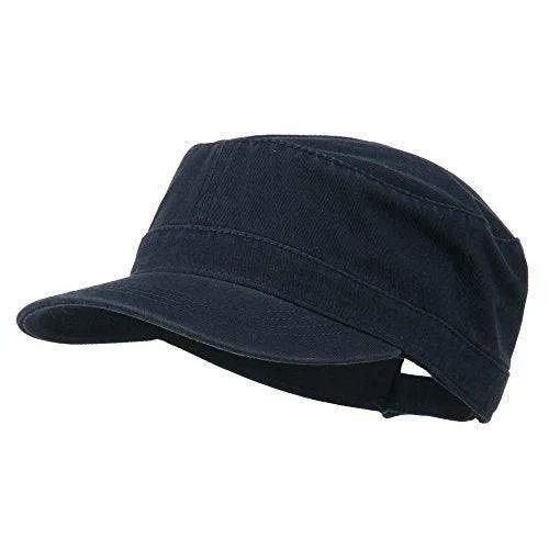 OTTO Military Cap Army Hat Garment Washed Cadet Cap - OSFM - OTTO 109