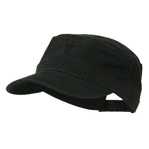 OTTO Military Cap Army Hat Garment Washed Cadet Cap - OSFM - OTTO 109
