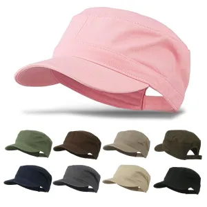 OTTO Military Cap Army Hat Garment Washed Cadet Cap - OSFM - OTTO 109