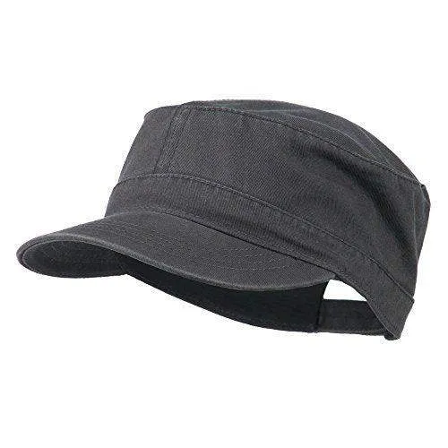 OTTO Military Cap Army Hat Garment Washed Cadet Cap - OSFM - OTTO 109