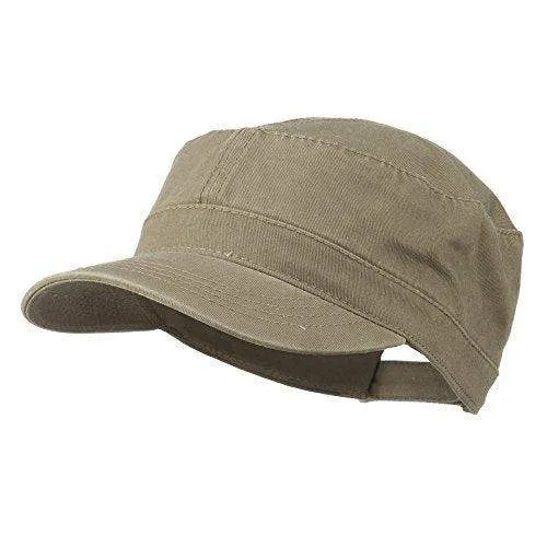 OTTO Military Cap Army Hat Garment Washed Cadet Cap - OSFM - OTTO 109