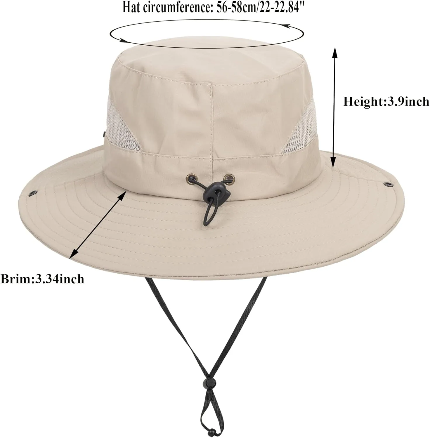 Outdoor Sun Hat Bucket Hats for Women Sun Protection Mesh Quick-Dry Cap UPF 50  (Adjustable Size)