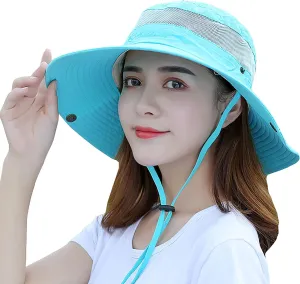 Outdoor Sun Hat Bucket Hats for Women Sun Protection Mesh Quick-Dry Cap UPF 50  (Adjustable Size)