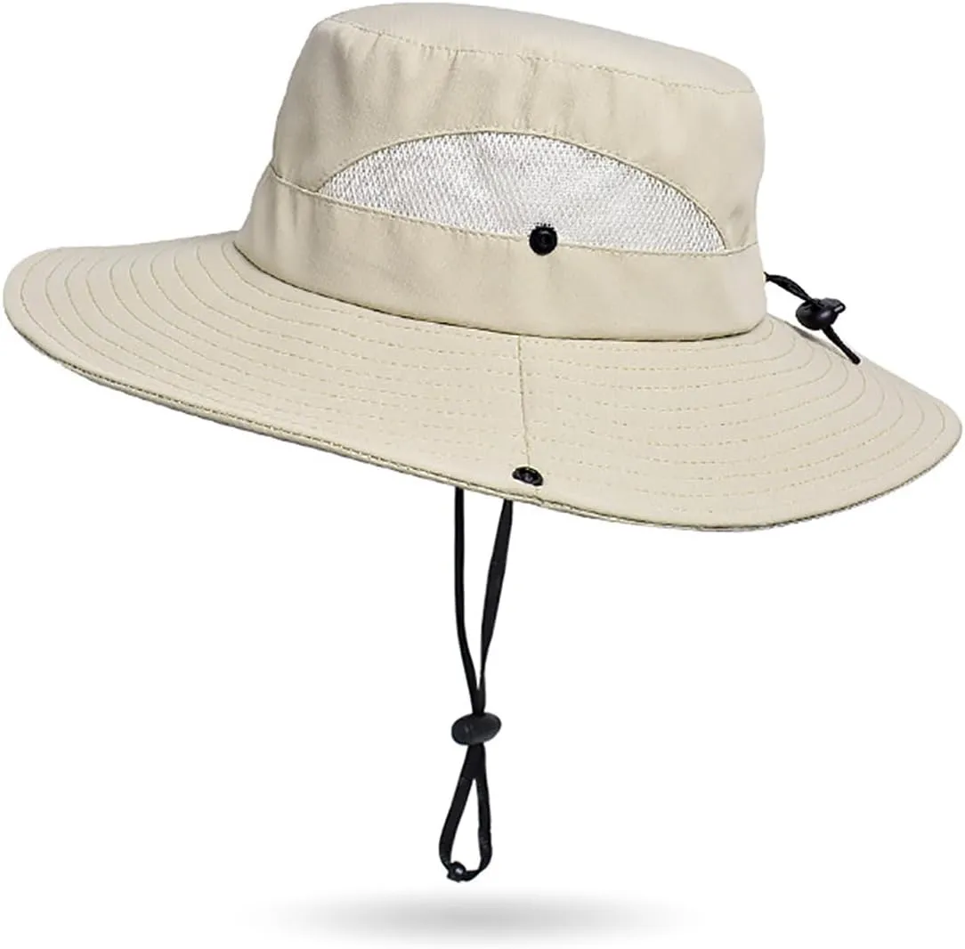 Outdoor Sun Hat Bucket Hats for Women Sun Protection Mesh Quick-Dry Cap UPF 50  (Adjustable Size)