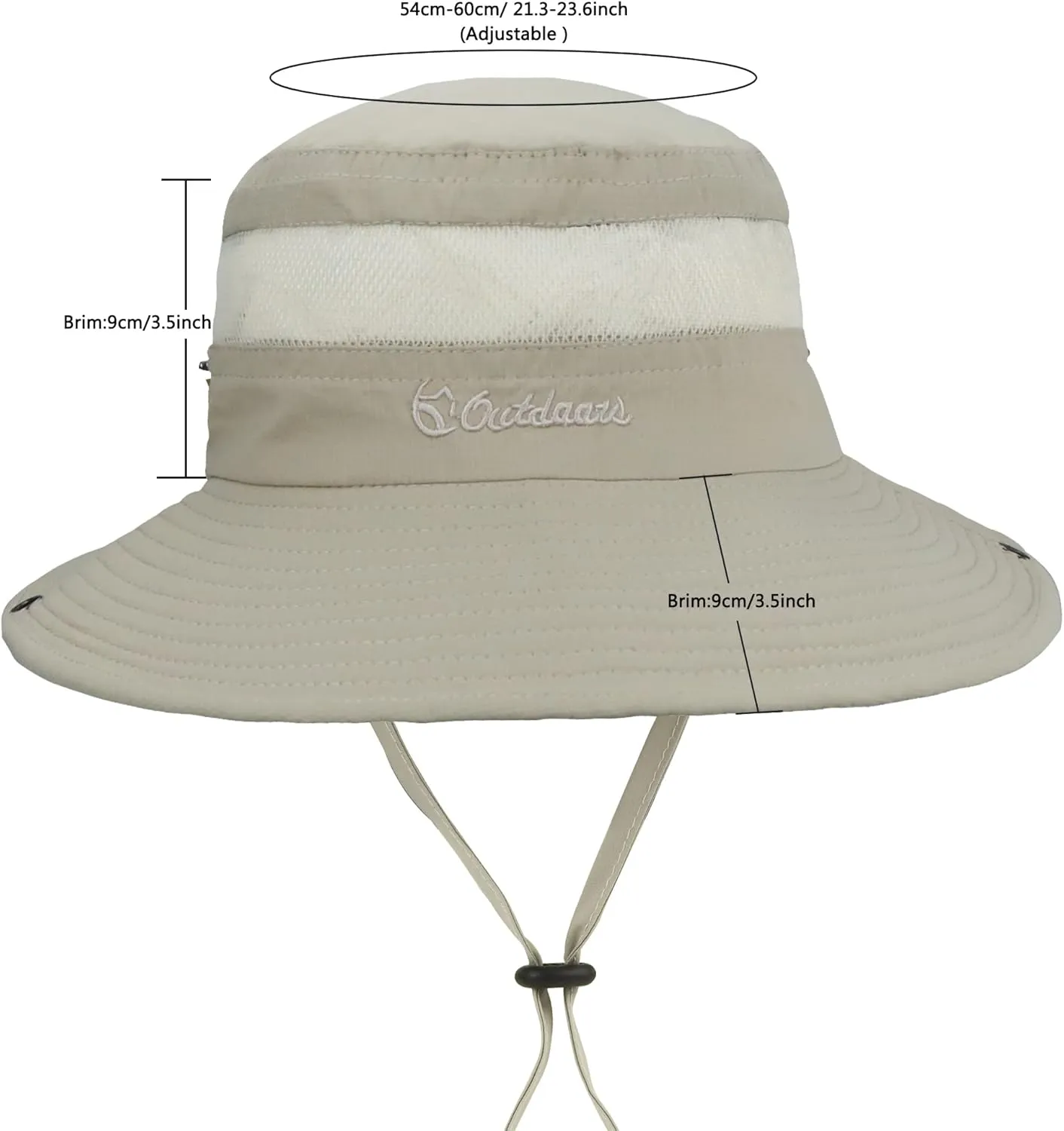 Outdoor Sun Hat Bucket Hats for Women Sun Protection Mesh Quick-Dry Cap UPF 50  (Adjustable Size)