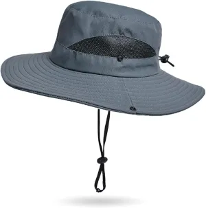 Outdoor Sun Hat Bucket Hats for Women Sun Protection Mesh Quick-Dry Cap UPF 50  (Adjustable Size)