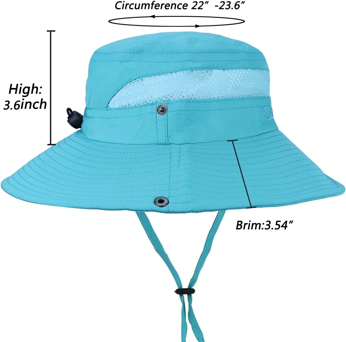 Outdoor Sun Hat Bucket Hats for Women Sun Protection Mesh Quick-Dry Cap UPF 50  (Adjustable Size)