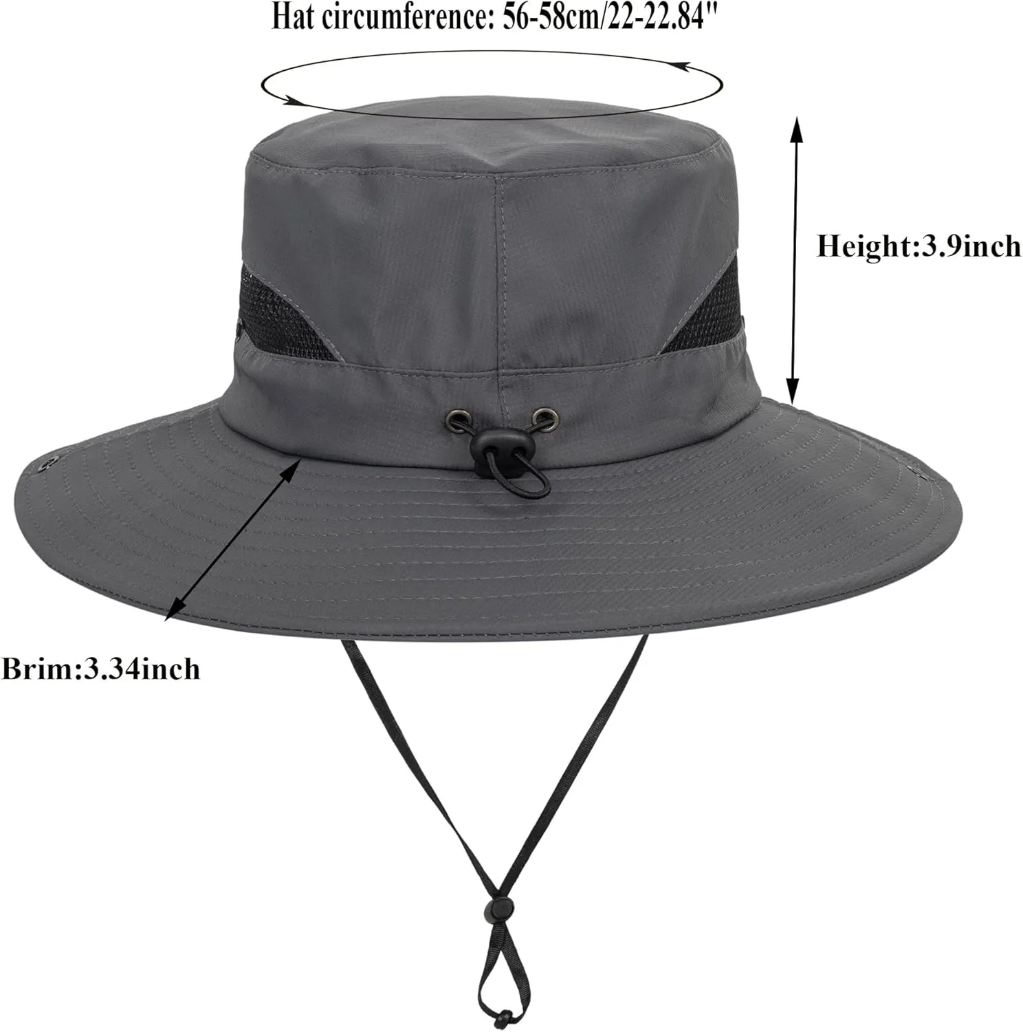 Outdoor Sun Hat Bucket Hats for Women Sun Protection Mesh Quick-Dry Cap UPF 50  (Adjustable Size)