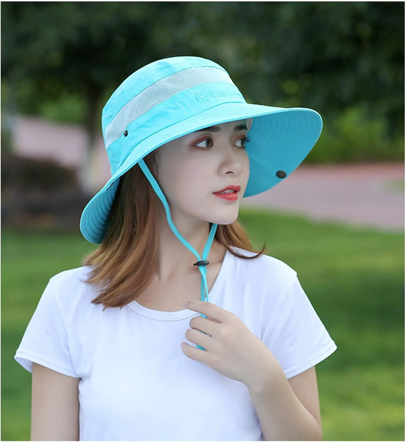 Outdoor Sun Hat Bucket Hats for Women Sun Protection Mesh Quick-Dry Cap UPF 50  (Adjustable Size)