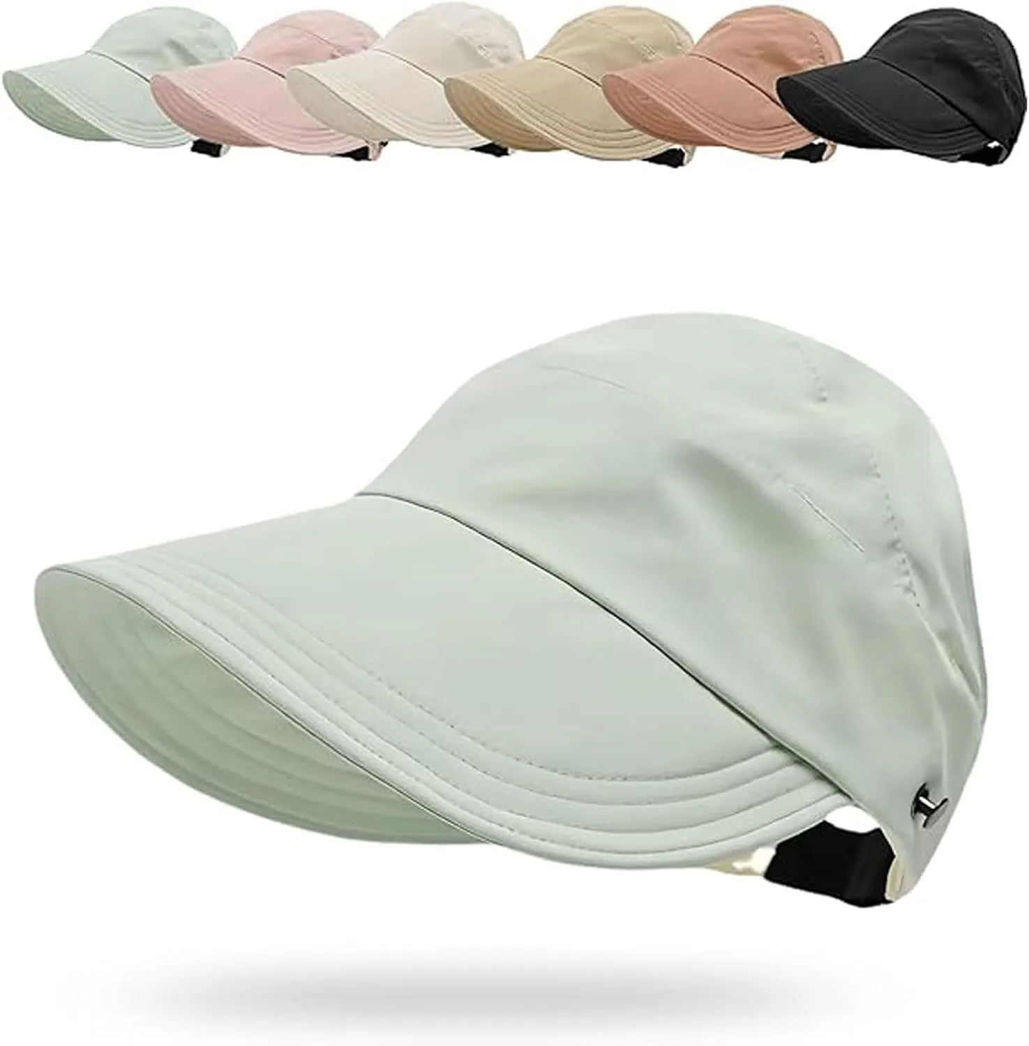 Outdoor Uv Protection Hollow Top Sun Hat, Women's Large Brim Empty Top Sun Hat, Wide Brim Sun Hat, Quick Drying