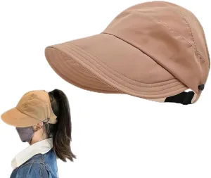 Outdoor Uv Protection Hollow Top Sun Hat, Women's Large Brim Empty Top Sun Hat, Wide Brim Sun Hat, Quick Drying