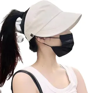 Outdoor Uv Protection Hollow Top Sun Hat,Women's Outdoor Uv Protection Hollow Top Wide Brim Sun Hat,Sun Hat for Women