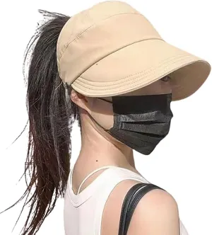 Outdoor Uv Protection Hollow Top Sun Hat,Women's Outdoor Uv Protection Hollow Top Wide Brim Sun Hat,Sun Hat for Women
