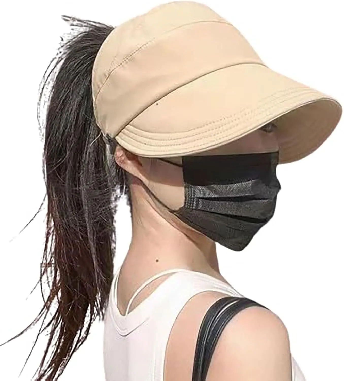 Outdoor Uv Protection Hollow Top Sun Hat,Women's Outdoor Uv Protection Hollow Top Wide Brim Sun Hat,Sun Hat for Women