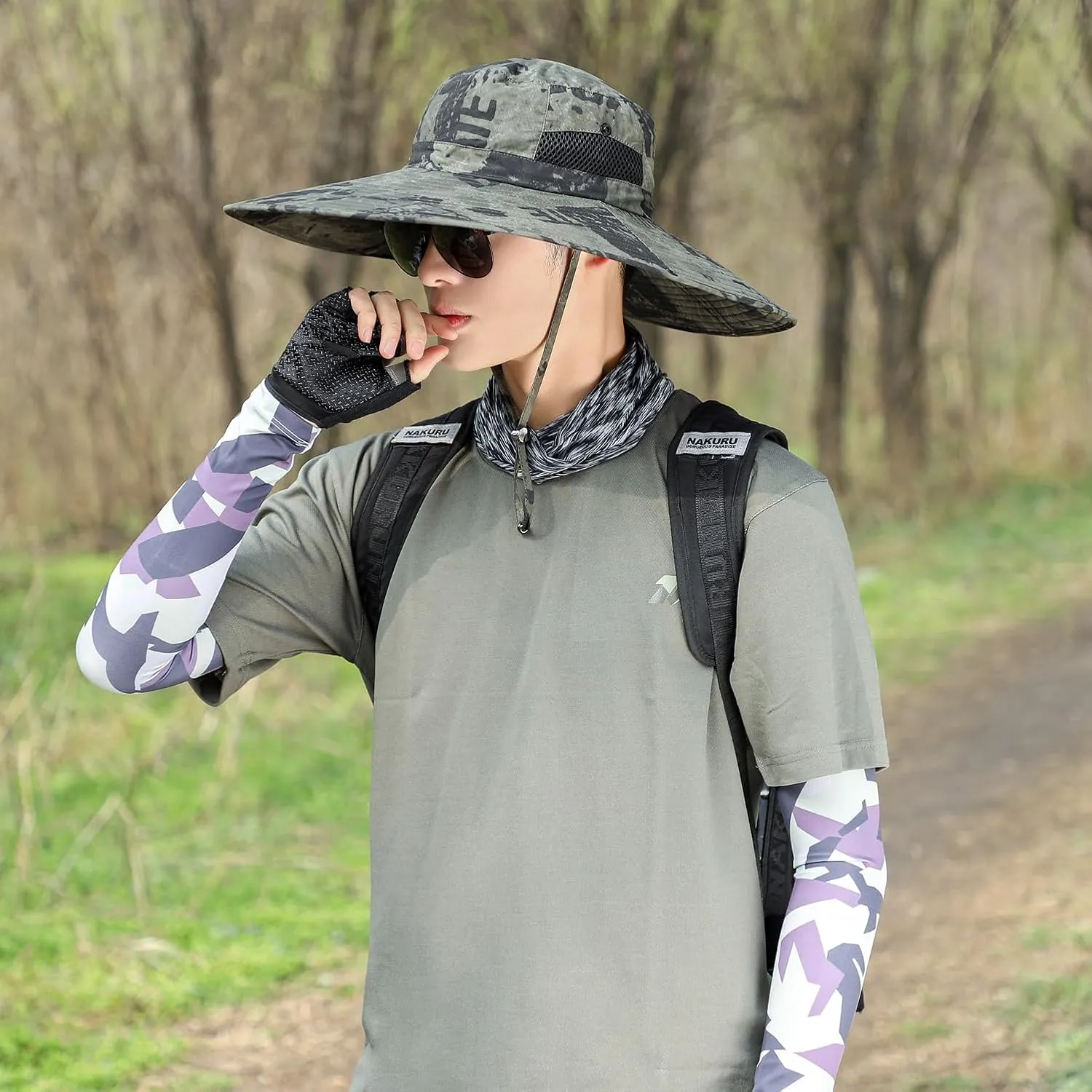Oversize XL/XXL Sun Hat for Large Head, Unisex Wide Brim Breathable Outdoor Bucket Fishing Hats