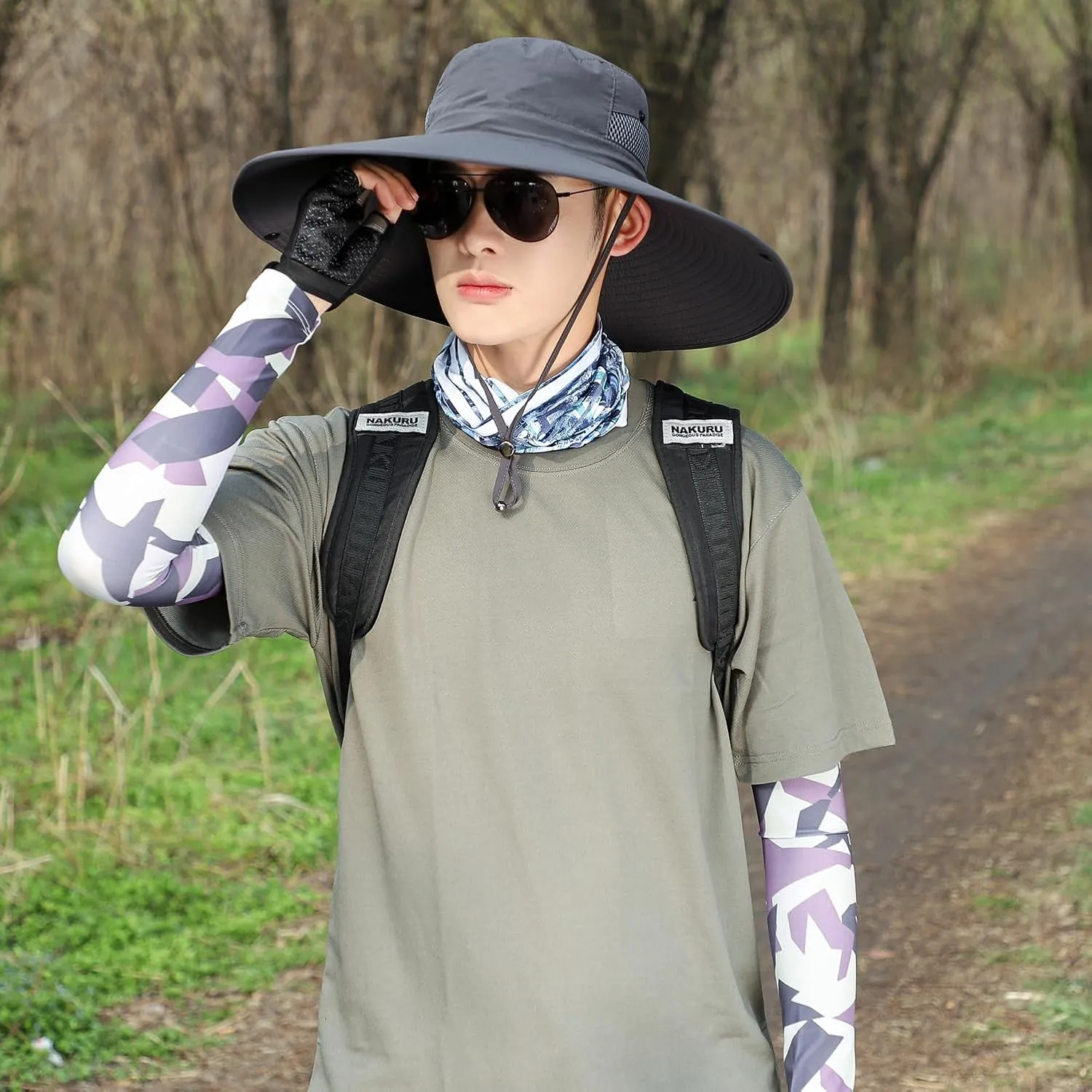 Oversize XL/XXL Sun Hat for Large Head, Unisex Wide Brim Breathable Outdoor Bucket Fishing Hats