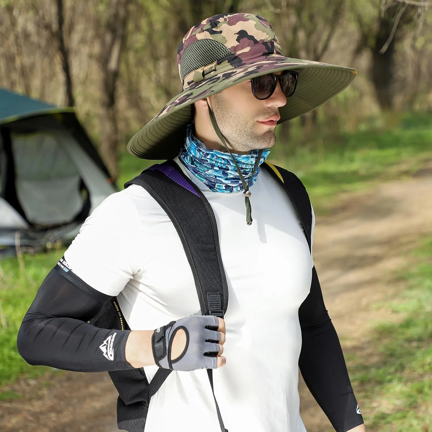 Oversize XL/XXL Sun Hat for Large Head, Unisex Wide Brim Breathable Outdoor Bucket Fishing Hats