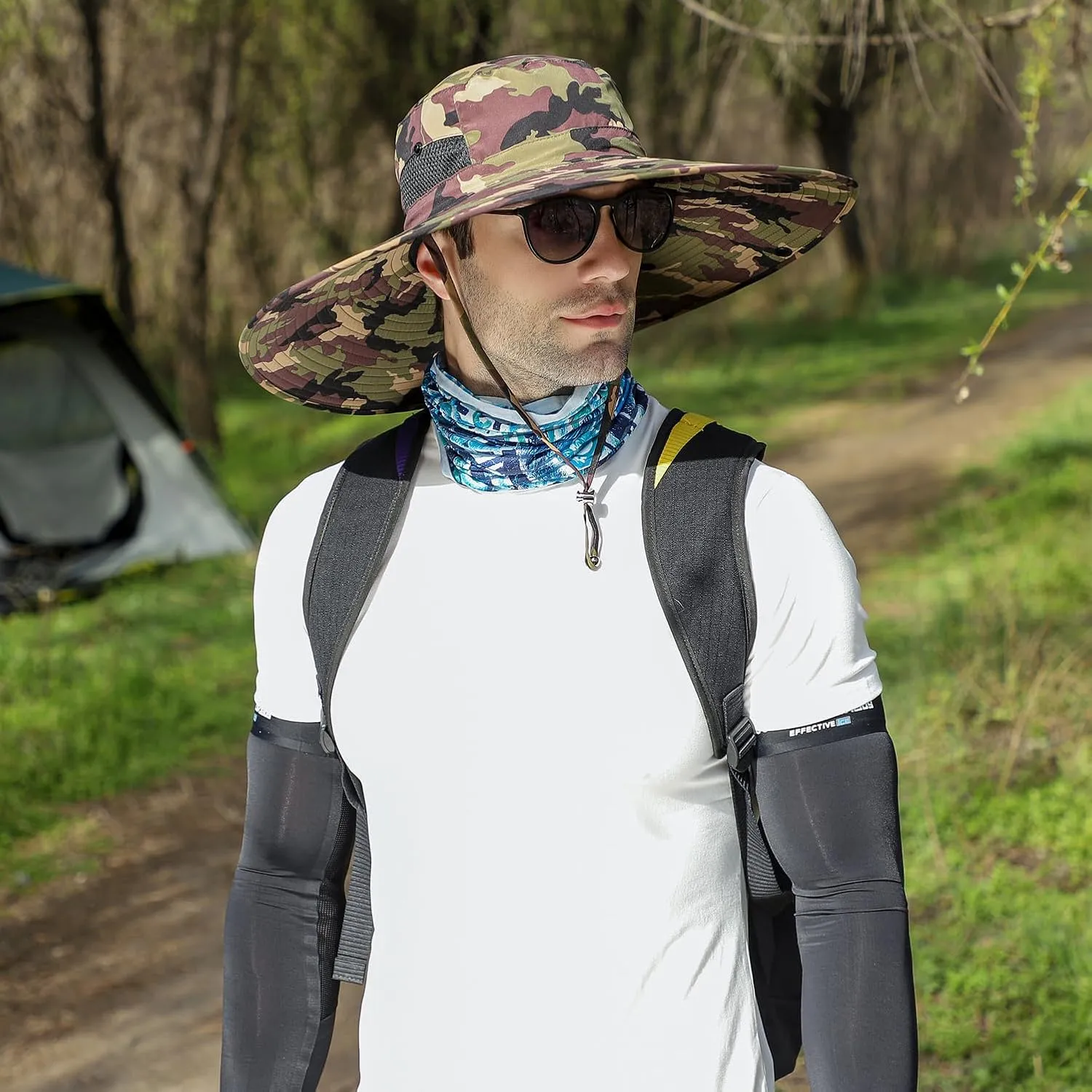 Oversize XL/XXL Sun Hat for Large Head, Unisex Wide Brim Breathable Outdoor Bucket Fishing Hats