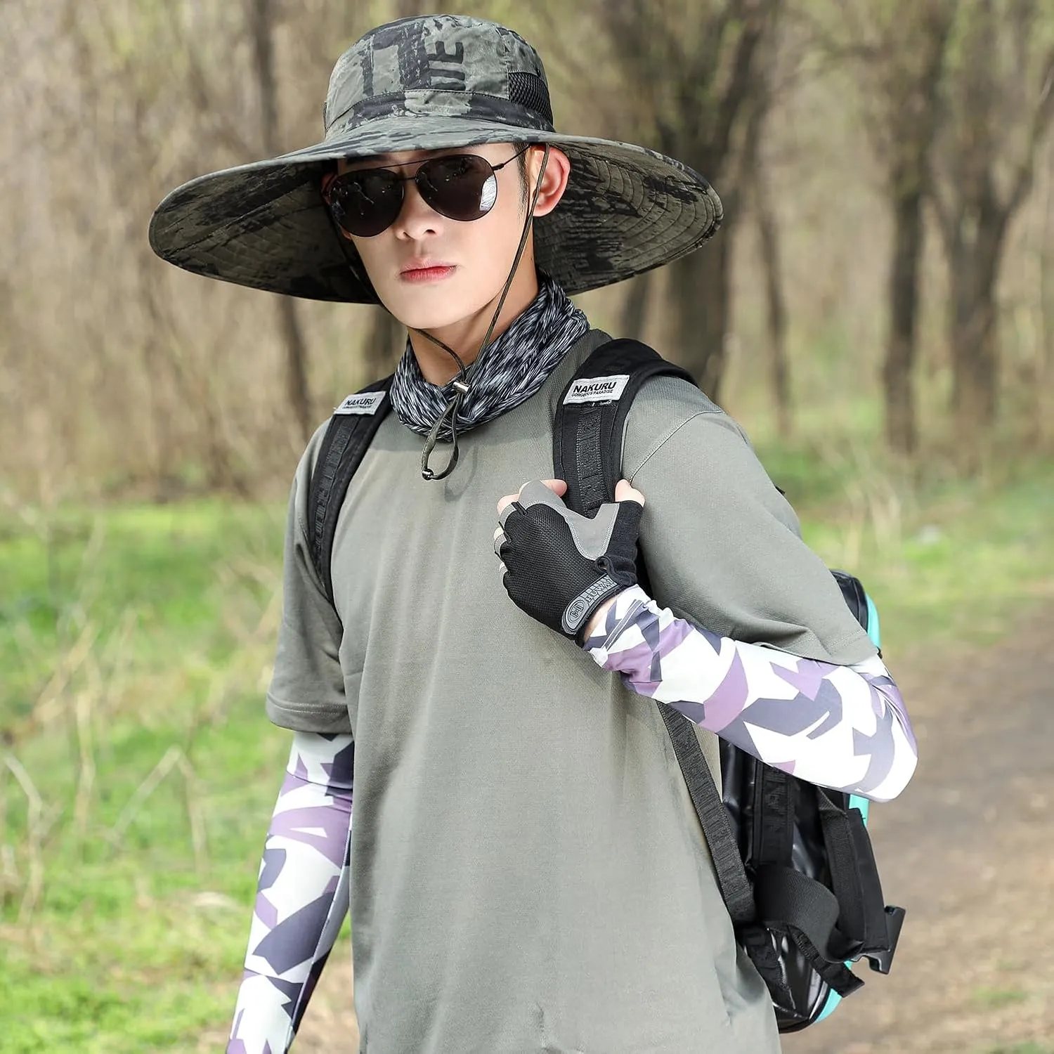 Oversize XL/XXL Sun Hat for Large Head, Unisex Wide Brim Breathable Outdoor Bucket Fishing Hats