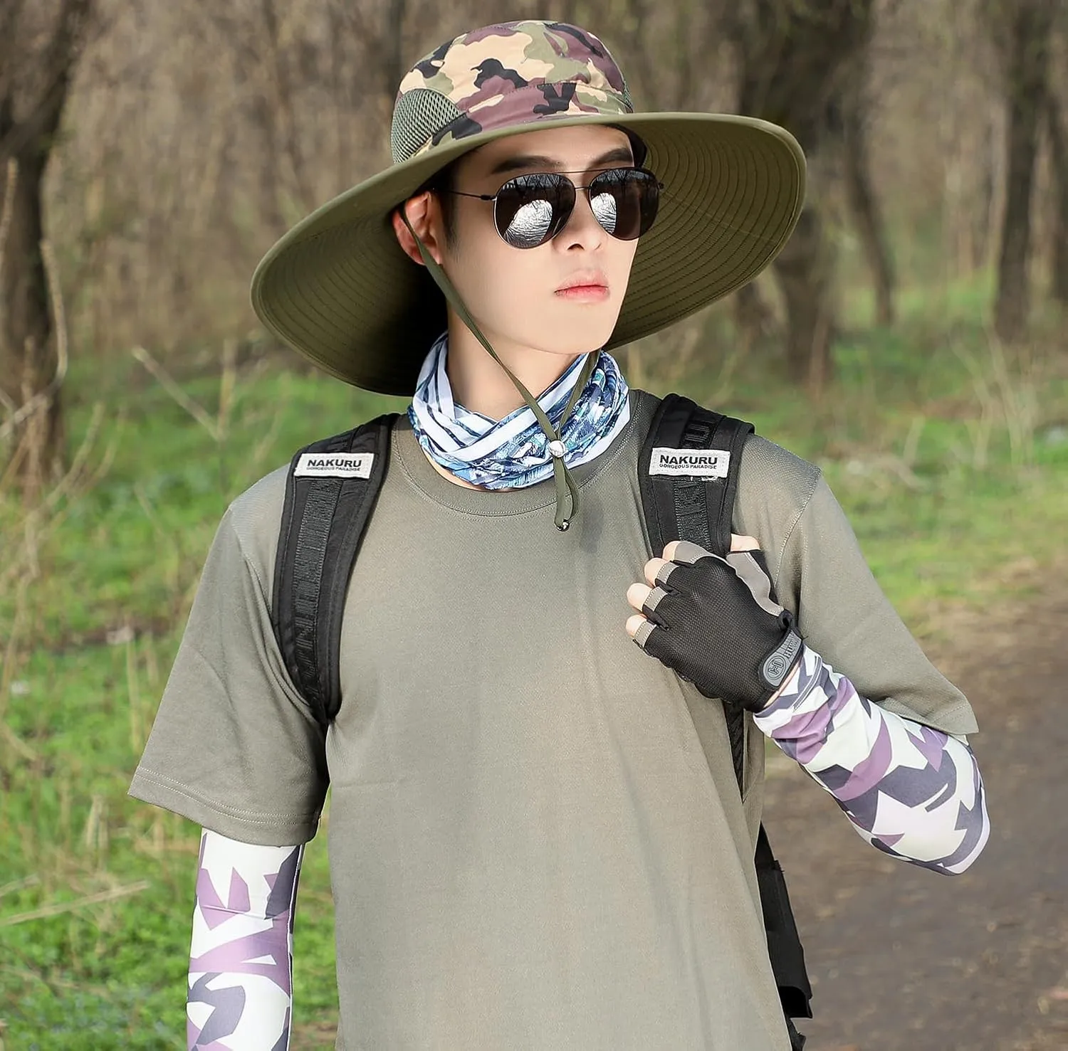 Oversize XL/XXL Sun Hat for Large Head, Unisex Wide Brim Breathable Outdoor Bucket Fishing Hats