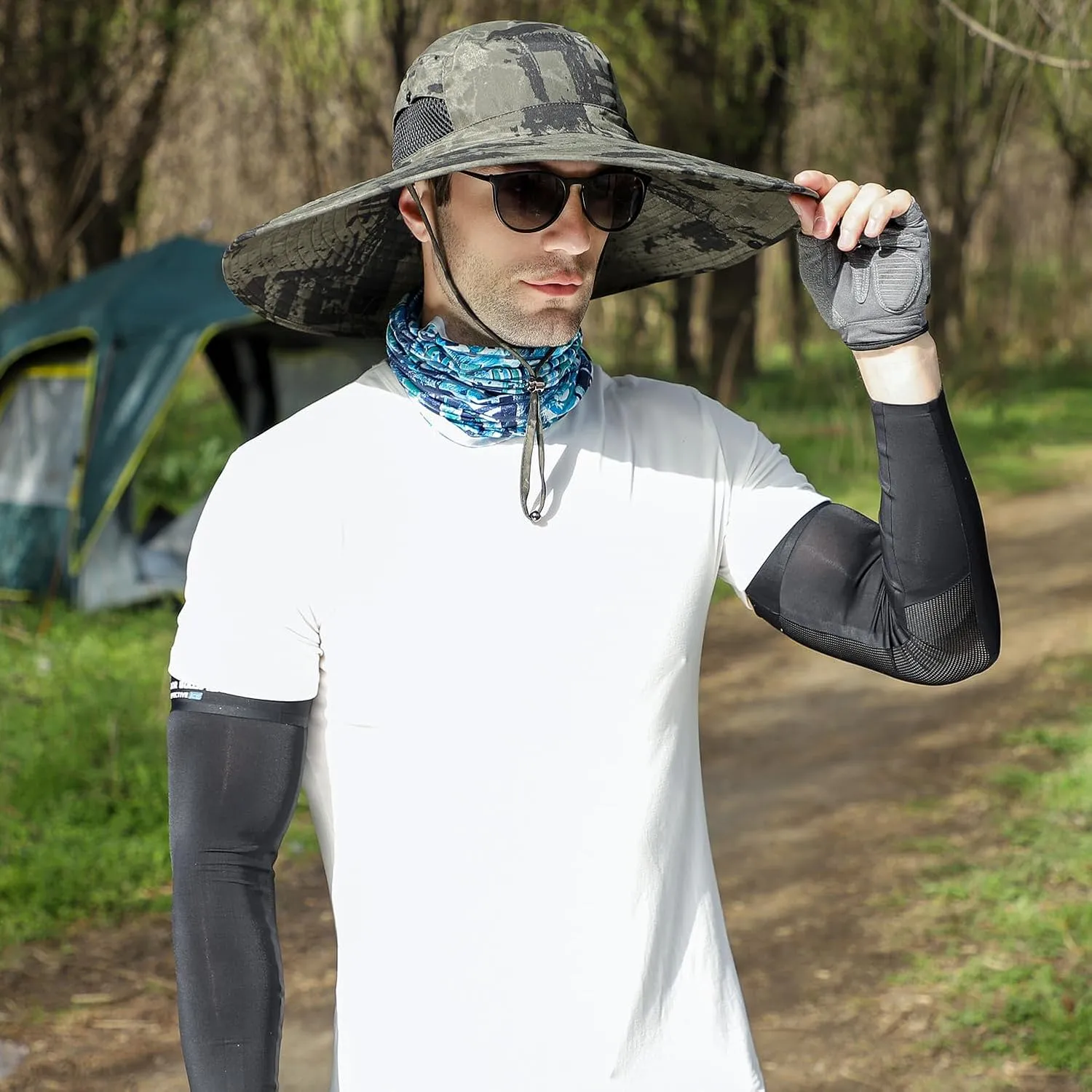 Oversize XL/XXL Sun Hat for Large Head, Unisex Wide Brim Breathable Outdoor Bucket Fishing Hats