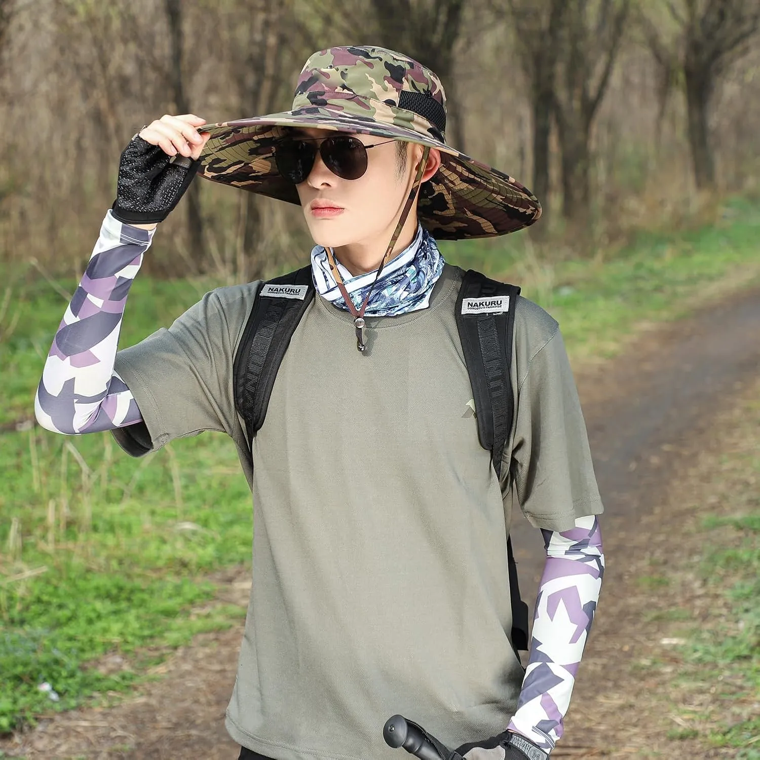 Oversize XL/XXL Sun Hat for Large Head, Unisex Wide Brim Breathable Outdoor Bucket Fishing Hats