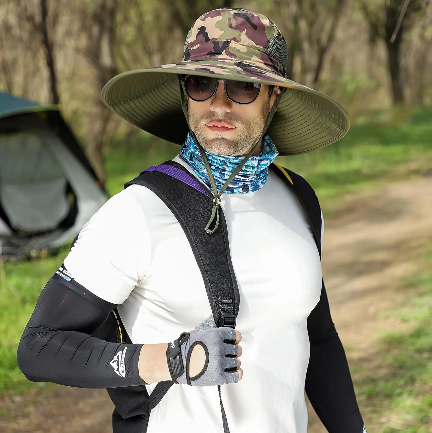Oversize XL/XXL Sun Hat for Large Head, Unisex Wide Brim Breathable Outdoor Bucket Fishing Hats