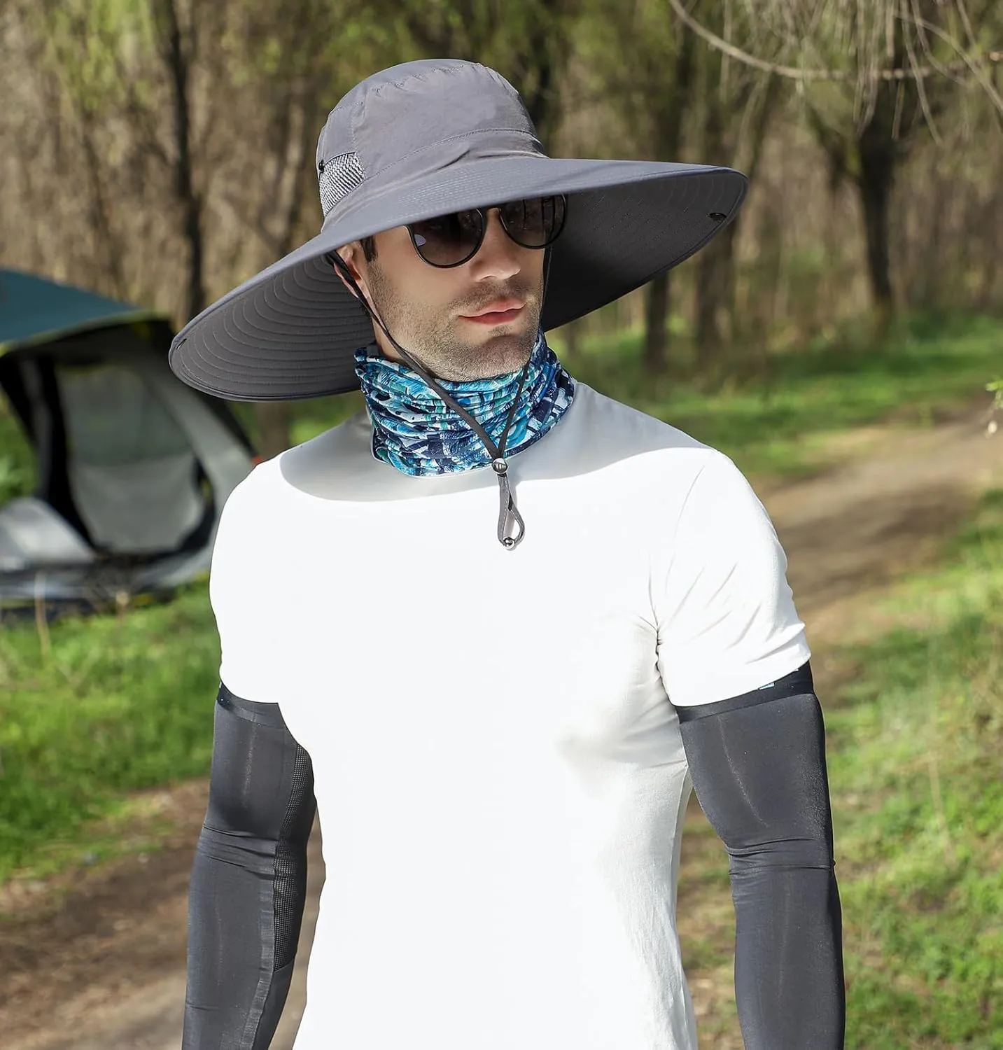 Oversize XL/XXL Sun Hat for Large Head, Unisex Wide Brim Breathable Outdoor Bucket Fishing Hats