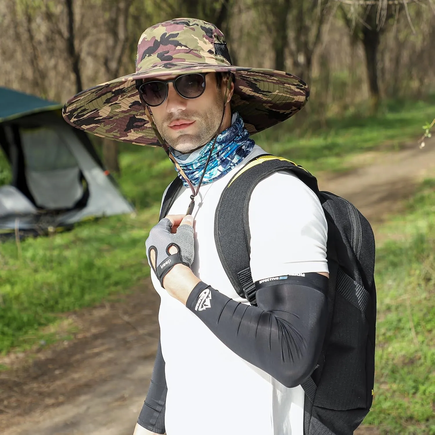 Oversize XL/XXL Sun Hat for Large Head, Unisex Wide Brim Breathable Outdoor Bucket Fishing Hats