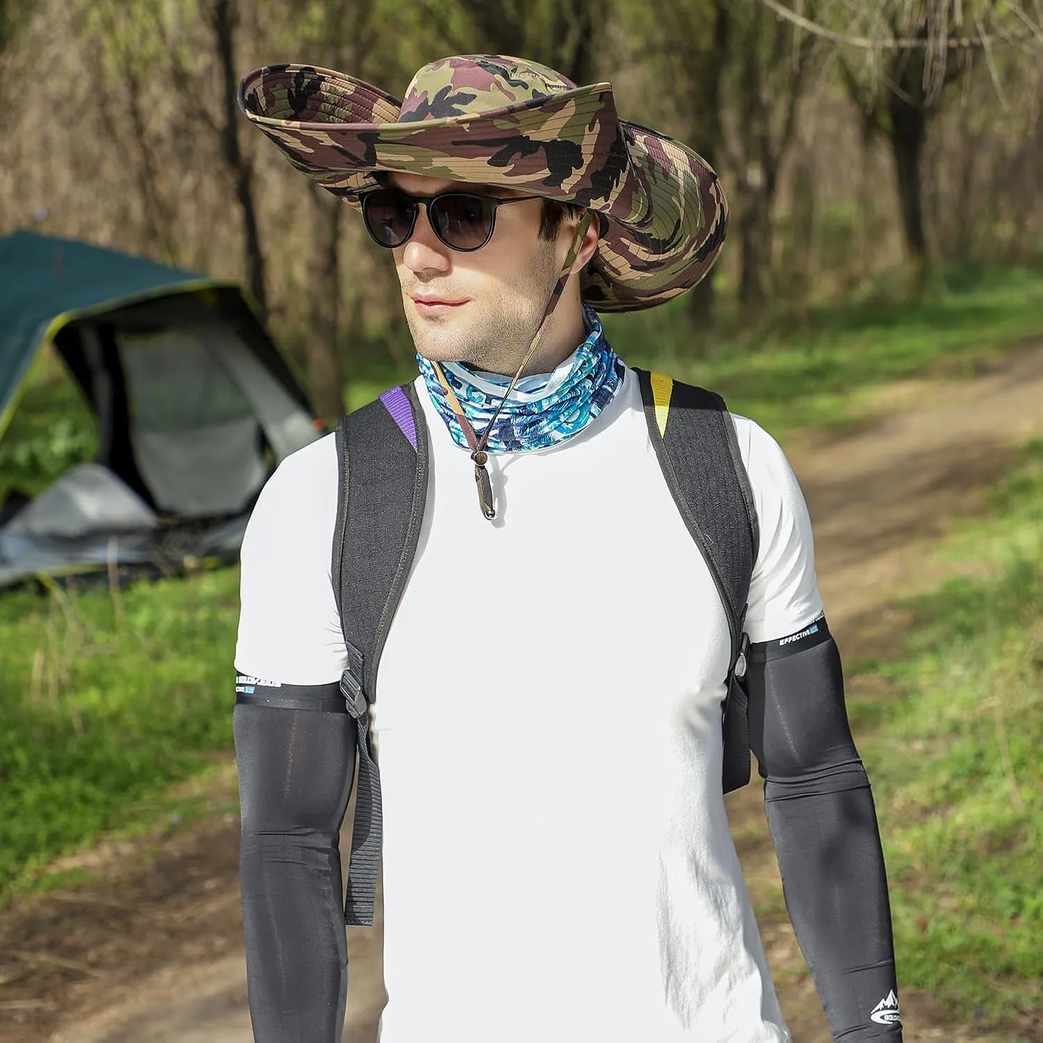 Oversize XL/XXL Sun Hat for Large Head, Unisex Wide Brim Breathable Outdoor Bucket Fishing Hats